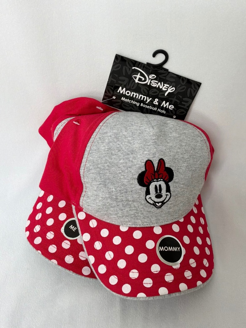 Disney Minnie Mouse Mommy & Me Matching Baseball Hats Set
